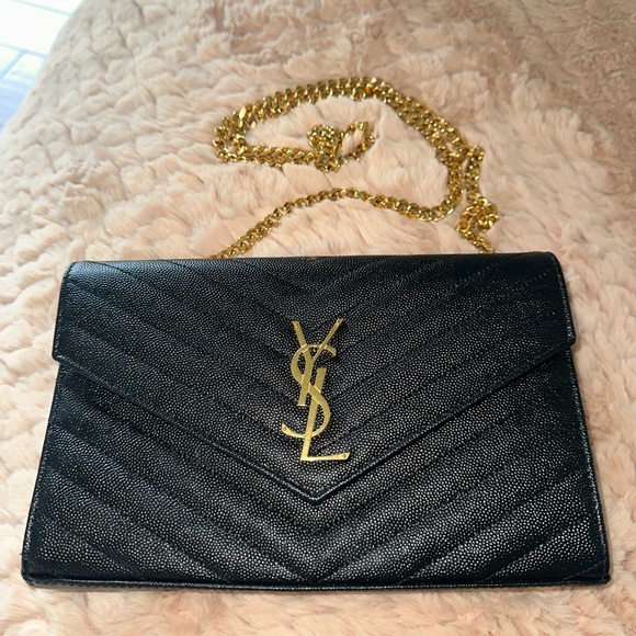 YSL classic black purse 100% AUTHENTIC - Picture 1 of 10